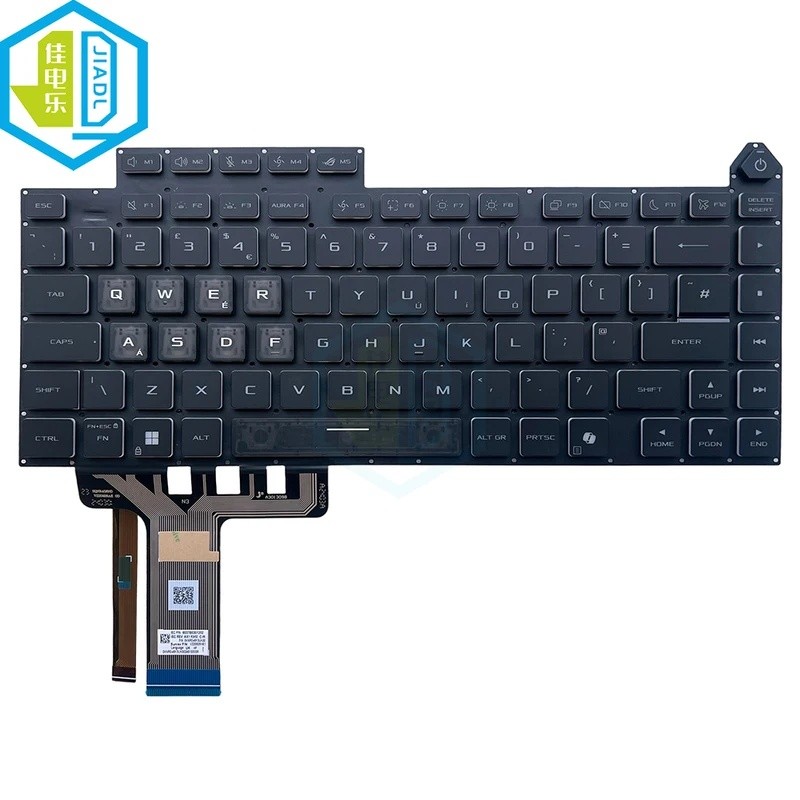 UK AI คีย์บอร์ดสําหรับ ASUS ROG Strix G16 G614 G614JZ G614JU G634 G634JZ G634JY 2023 V220926B 0KNR0-