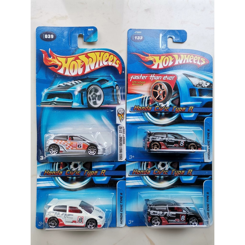 [เด็กกําพร้าพร้อมสต็อก] Hot Wheels Civic type r Civic type-R ใหม่เอี่ยมยังไม่ได้เปิด 145/pc