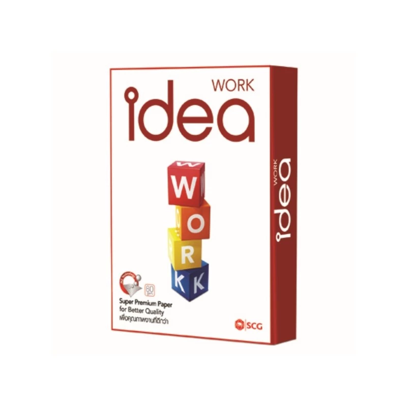 IDEA WORK กระดาษถ่ายเอกสาร A3 80 แกรม สีขาว แพ็ค 500 แผ่น
