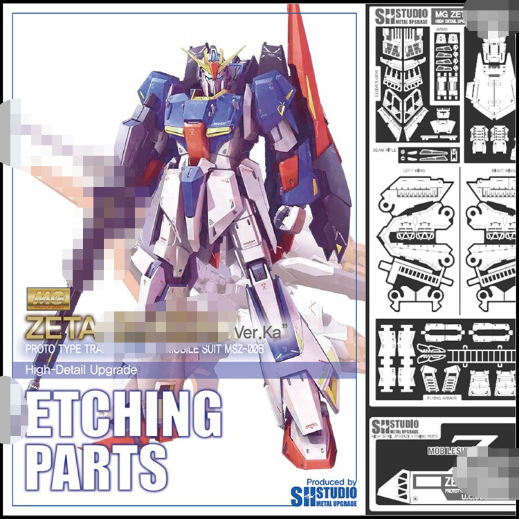 20260813 SH STUDIO ชิ้นส่วนดัดแปลงแกะสลักโลหะสําหรับ MG 1/100 ZETA VER KA Z (ไม่รวมชุดโมเดล)