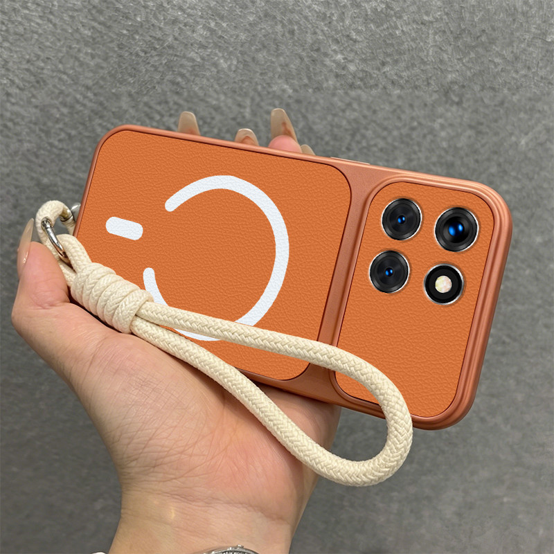 เคสสําหรับ honor X7B X7A X7C X7D X5B X5C PLUS 5G หนังเนื้อกันกระแทกเคสโทรศัพท์แม่เหล็กพร้อมเชือกเส้น