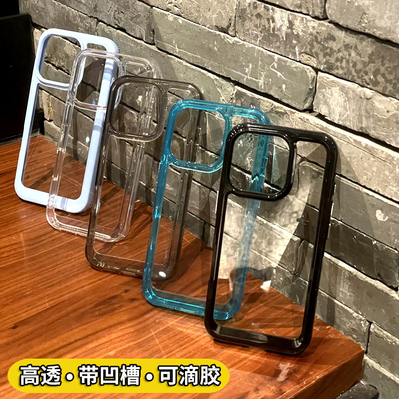 ความโปร่งใสสูง k12x เหมาะสําหรับ OPPOReno15/11/12/13 เคสโทรศัพท์ 10/8pro + Groove อีพ็อกซี่ Premium 