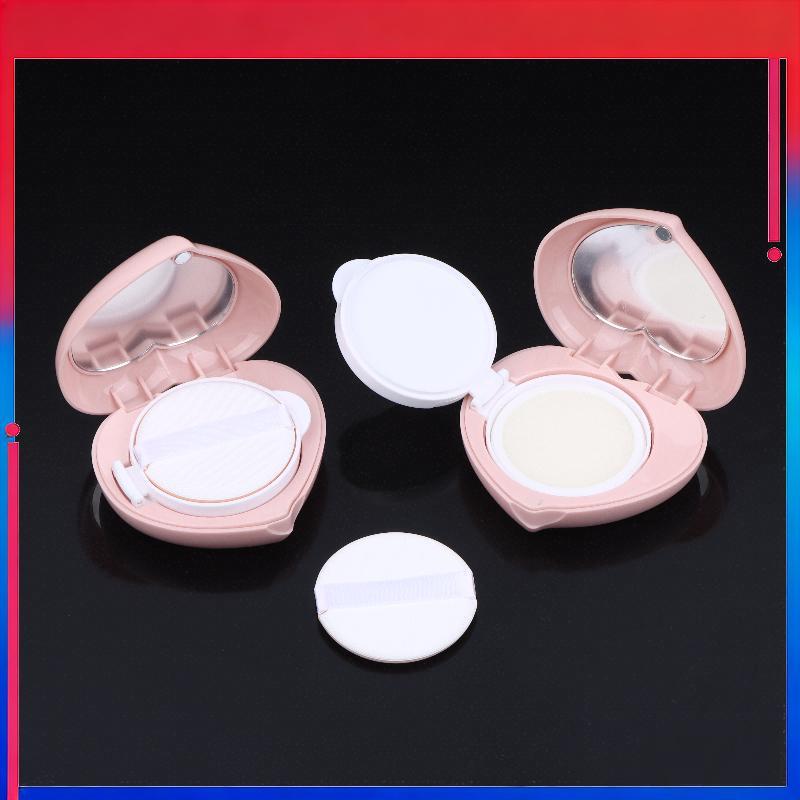 (ใหม่) 15g/0.5oz Empty Air Cushion Puff Box เครื่องสําอางแบบพกพาแต่งหน้าคอนเทนเนอร์พร้อมแป้งฟองน้ําก