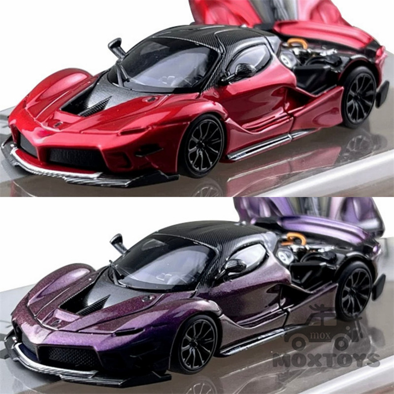 ของเล่นตัวน้อย 1:64 FXX-K EVO Red/Magic Purple limited999 รถโมเดลDiecast