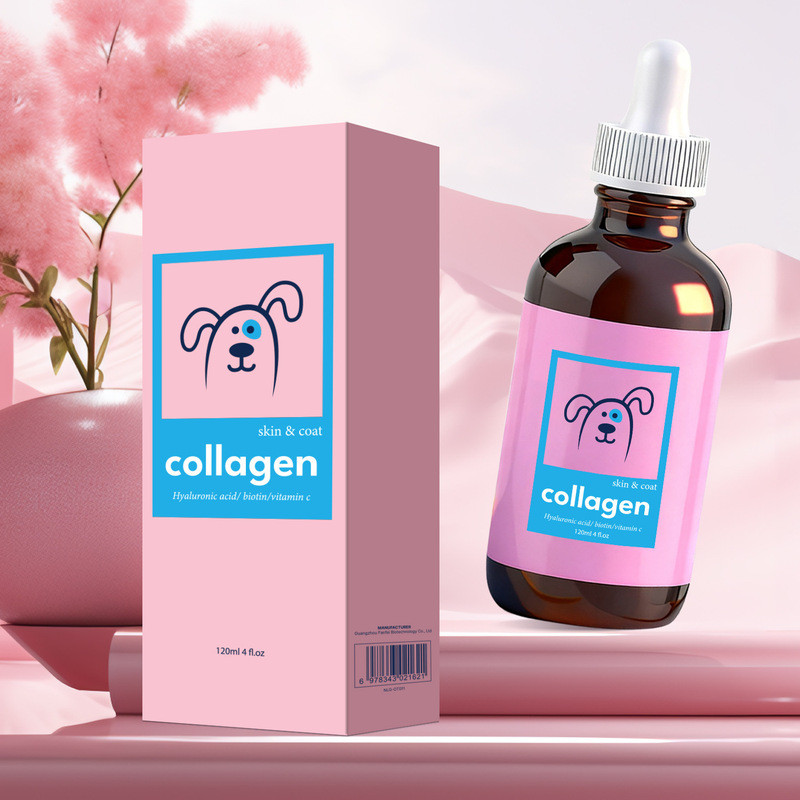 พร้อมสต็อก Grass-Fed Hair อาหารเสริมสัตว์เลี้ยงคอลลาเจนหยดสัตว์เลี้ยงคอลลาเจน Drops816