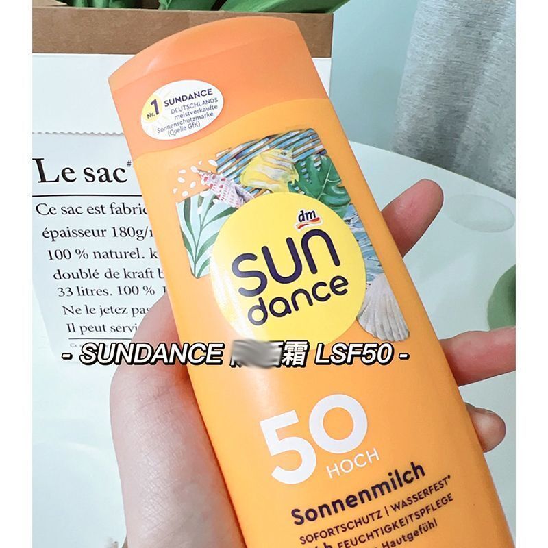 ✨รับประกัน โลชั่นกันแดด American sundance ขวดสีเหลือง SPF50 Body Sunscreen Black 200ml 5.4p