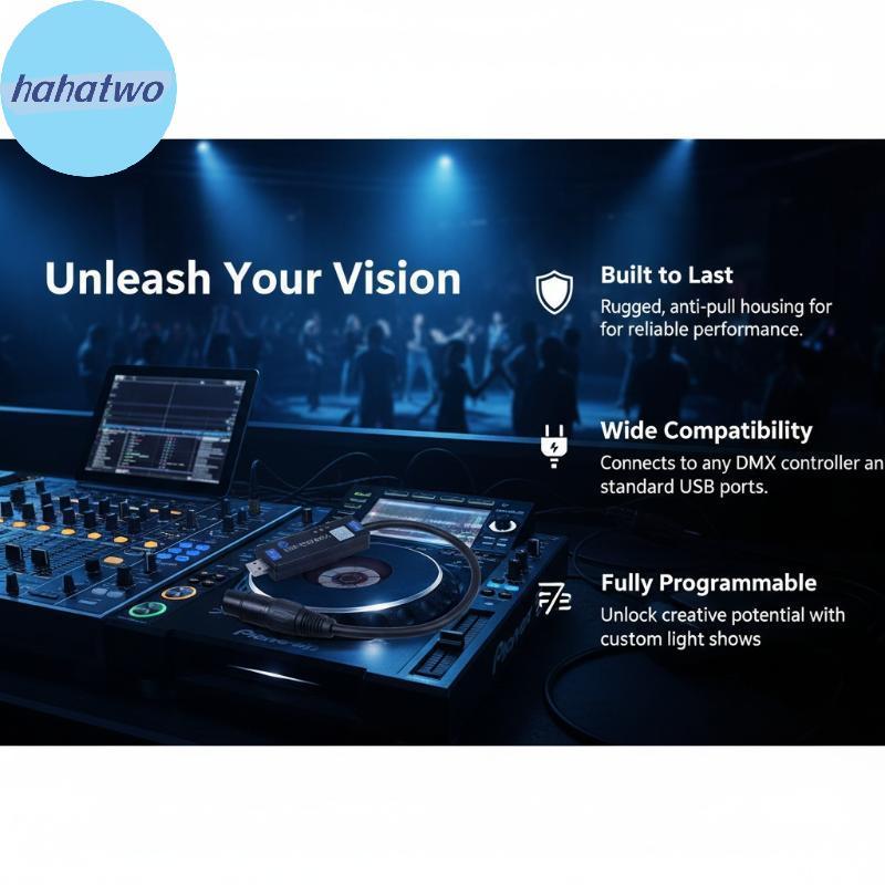 Ha DMX Controller 2 4G ไร้สาย USB RMD Mobile App Stage Light DMX Dialer สําหรับ Performance Theater 
