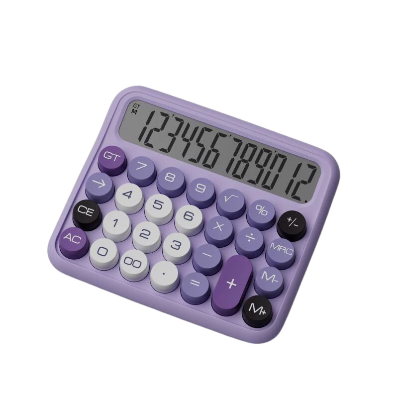 JUNNO เครื่องคิดเลข 12 หลัก รุ่น JN800 KURO สีม่วง