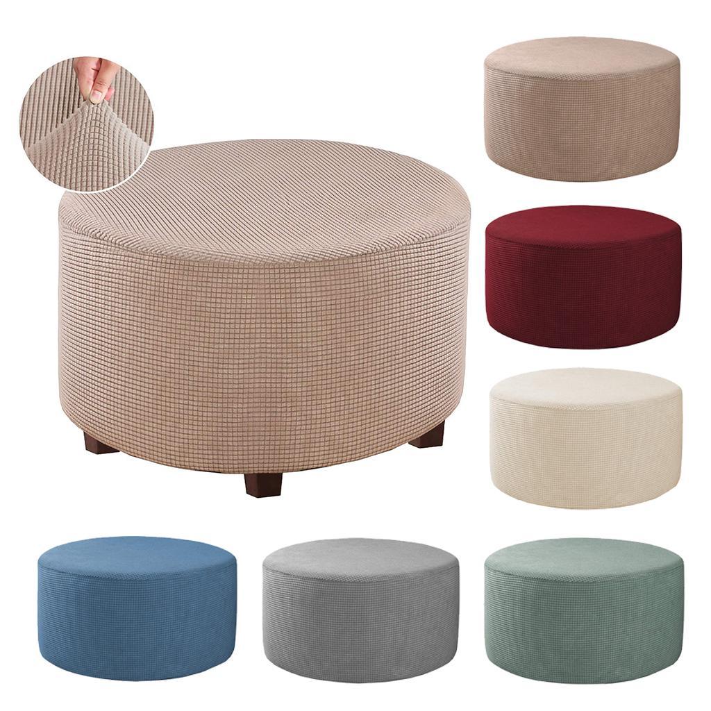 [wishshopeljjda] Ottoman Slipcover Footrest สตูลวางเท้า ที่เก็บผ้า Ottoman Cover, Dex Slipcover ซักเ