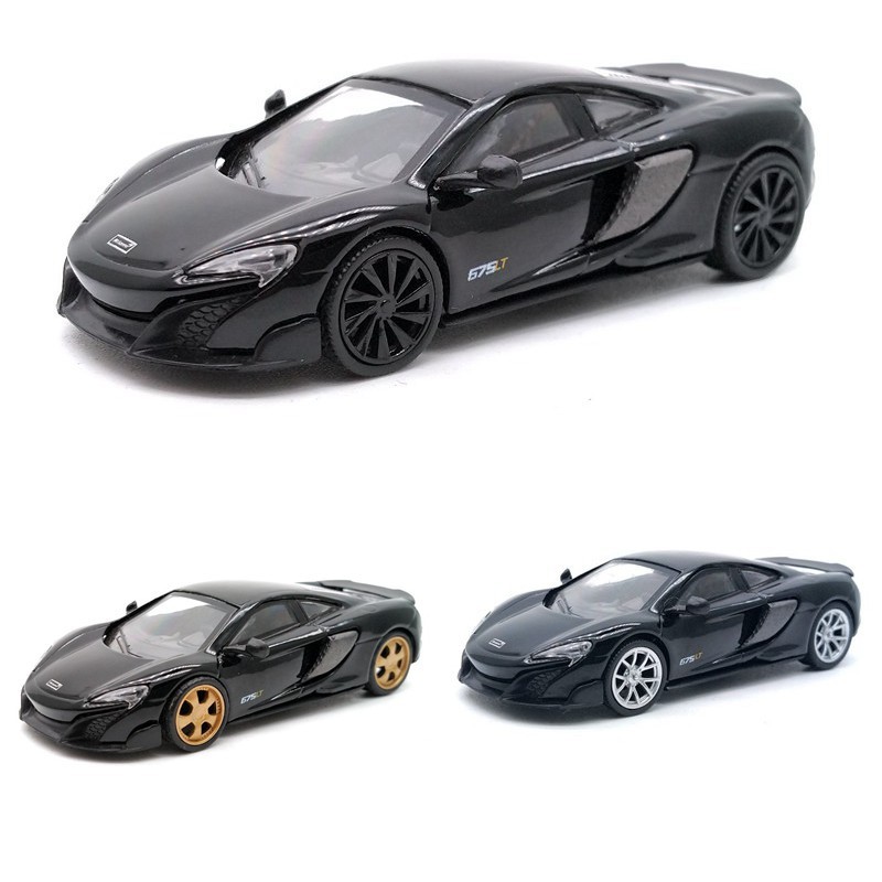 1: 64 ไต้หวัน 7-11 McLaren McLaren 675LT รถรุ่นล้อเสริมไม่มีกล่องจํานวนมาก