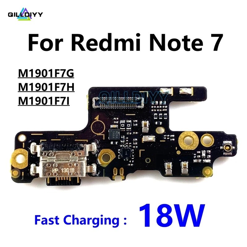 สําหรับ Xiaomi Redmi หมายเหตุ 7 USB ชาร์จขั้วต่อ Dock Charger พอร์ตไมโครโฟน Flex สาย Note7 M1901F7G 