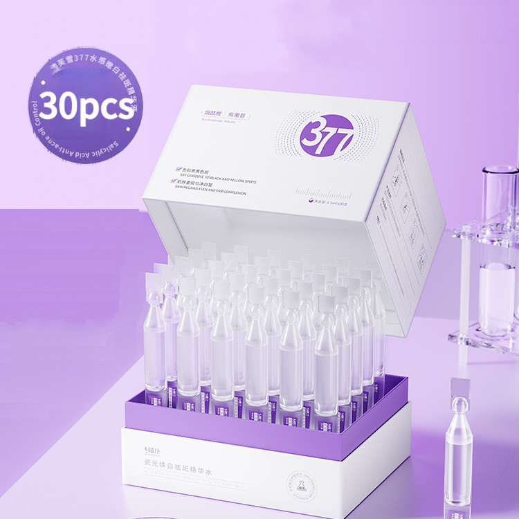 30 ชิ้น/กล่อง Arbutin Serum Nicotinamide Spot Lightening Essence 377 Brightening Skin Care