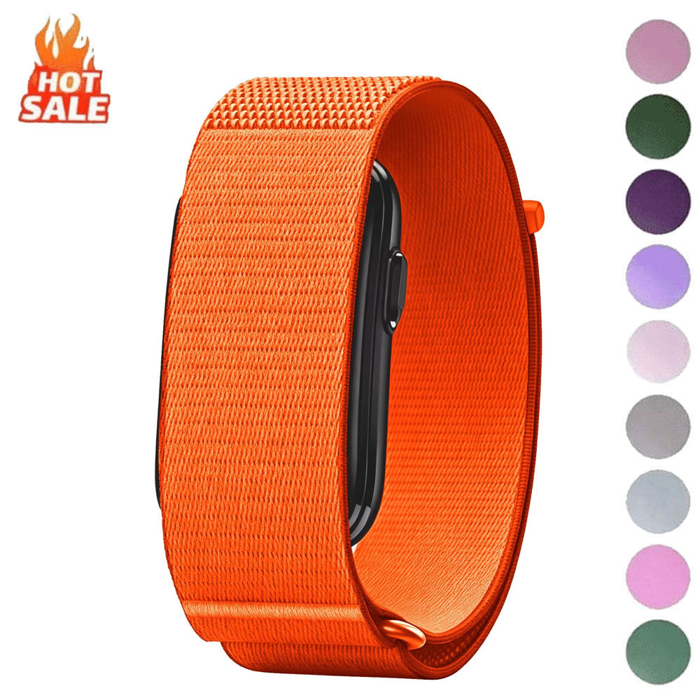สายสปอร์ตทอไนลอนแบบห่วงนุ่มสําหรับ Garmin CIRQA สมาร์ทแบนด์ฟิตเนสแบบปรับได้น้ําหนักเบาอุปกรณ์เสริมสายรัดข้อมือระบายอากาศ