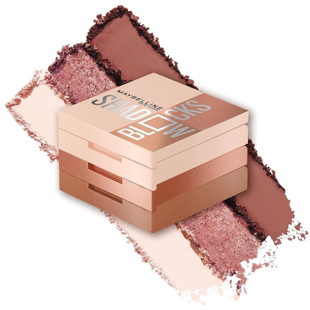 Maybelline New York Shadow Blocks Shadow Blocks Eyeshadow Palette, Stacked Eye Shadow Trio, 82nd & P