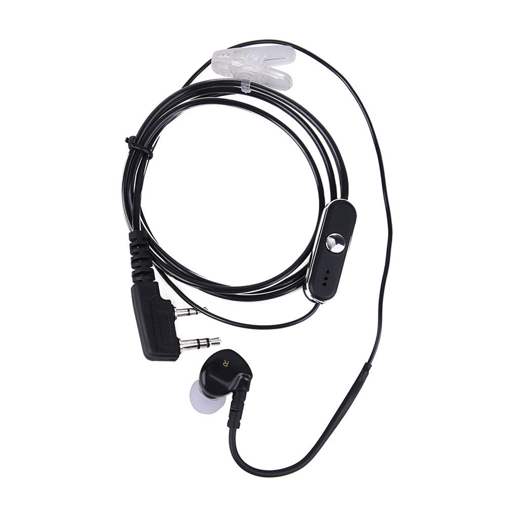 ชุดหูฟัง Earpiece พร้อม PTT MIC หูฟังตัดเสียงรบกวน Earpiece PTT MIC อุปกรณ์เสริมสําหรับวิทยุ