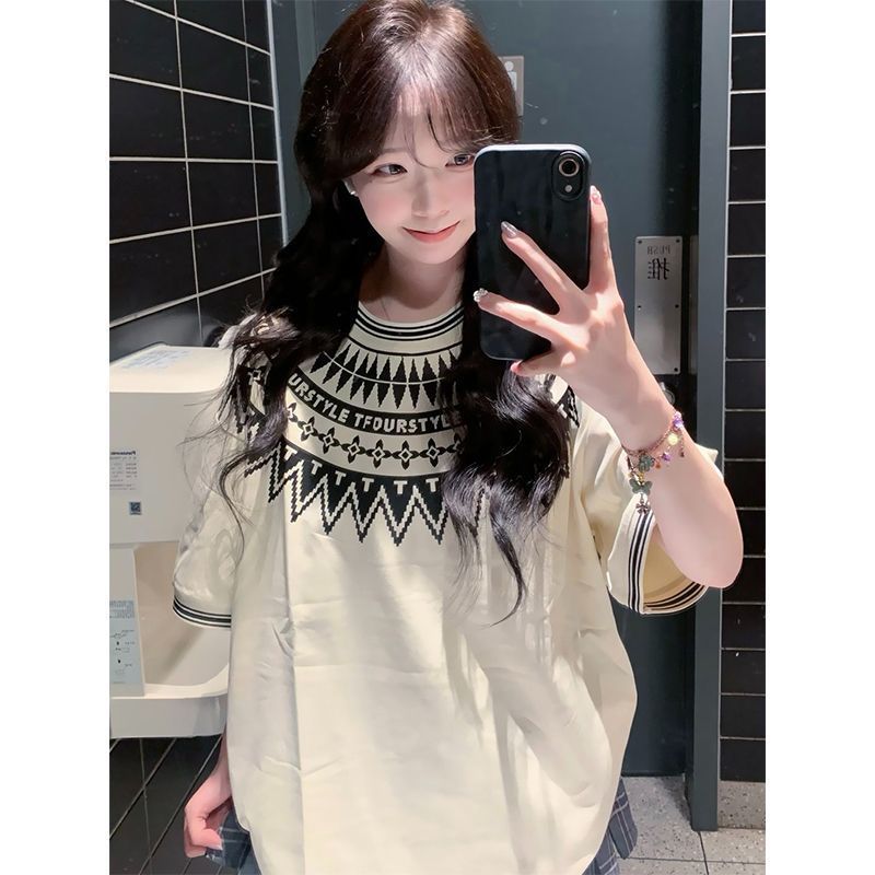 A702-P25 แอปริคอทผ้าฝ้ายแท้ 220g M-3XL