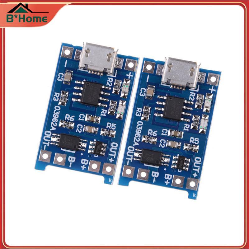 # BHTH# 2 ชิ้น/เซ็ต 5V Micro USB 1A 18650 แท่นชาร์จโมดูลชาร์จ ~
