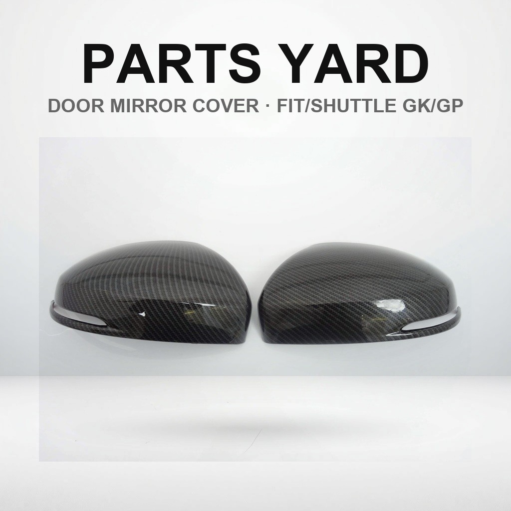 【PARTS YARD ONLY ONE】 Carbon Look Door Mirror Cover for Honda Fit GK GP GK3 GK4 GK5 GK6 Fit Hybrid G