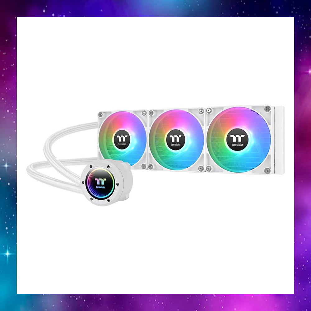 CPU LIQUID COOLER (ระบบระบายความร้อนด้วยน้ำ) THERMALTAKE TH360 V2 ULTRA ARGB SYNC SNOW EDITION ขาครบ