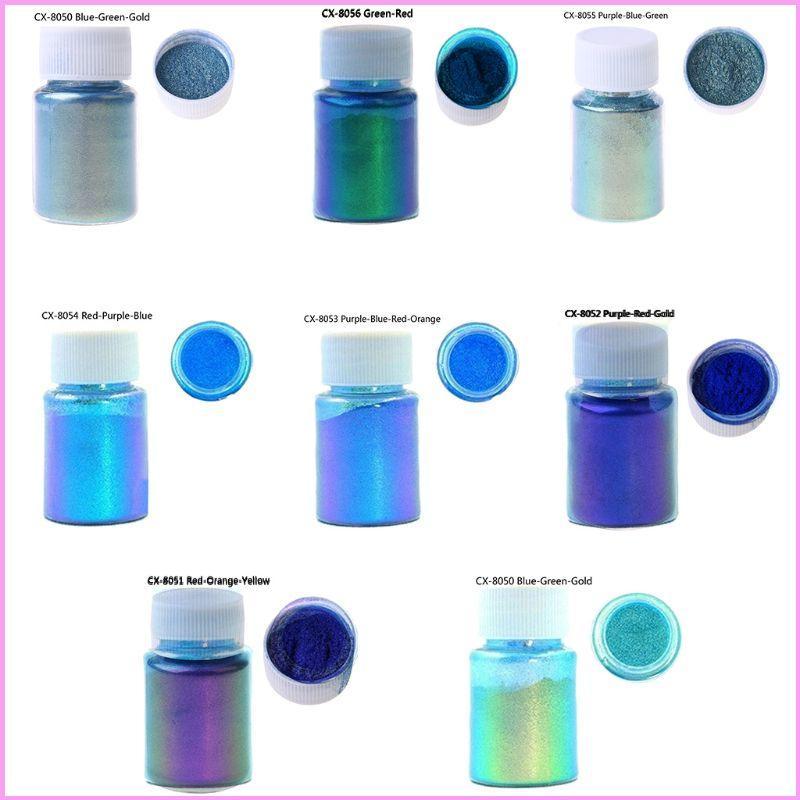 INF 8 สี Mica Powder - อัพเกรด Pearlescent Pigment สี Shifting Mica Powder Pearl Pigment Powder สําห