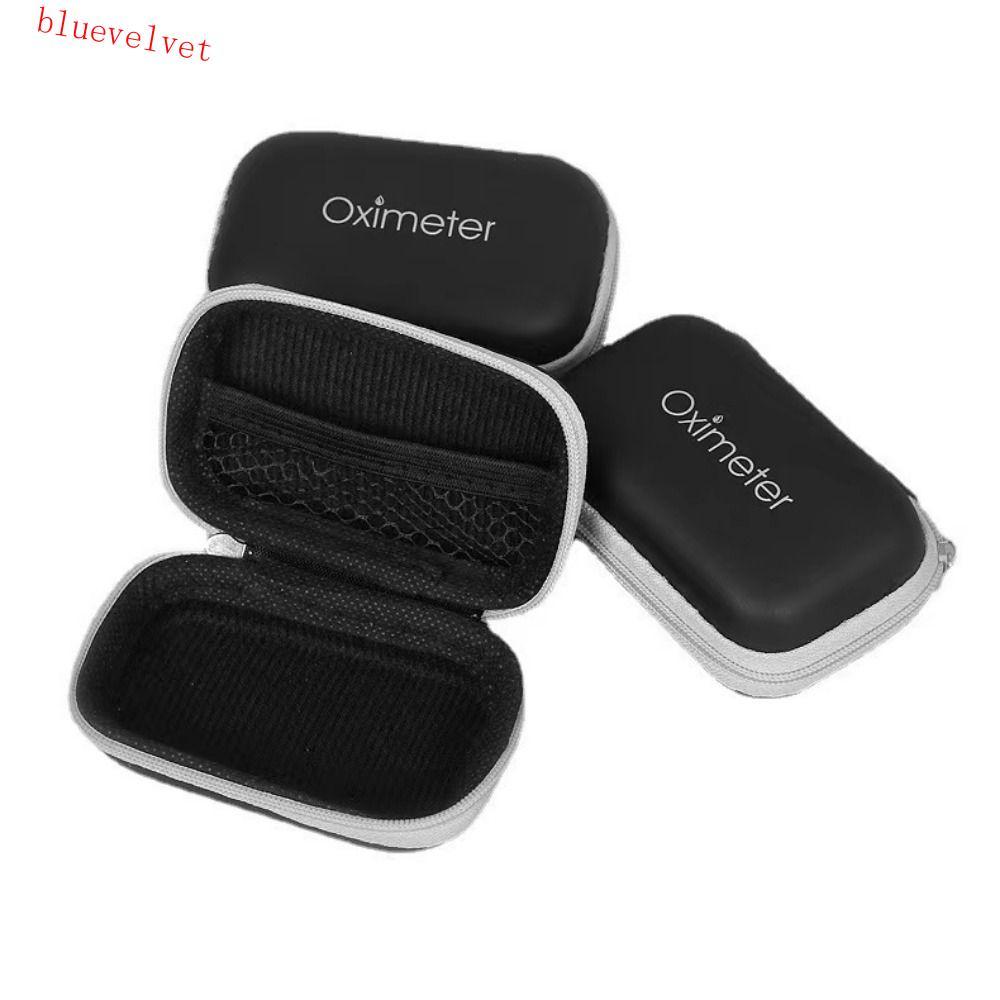 BLUEVELVET Pulse Oximeter Storage Bag, Hard EVA Zipper Fingertip Pulse Oximeter Bag, Strong Space Pr