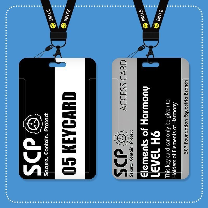 [ks1487.th] SCP Card Sticker Foundation Merchanded Black Card Access Control Advanced Card Grade Bla