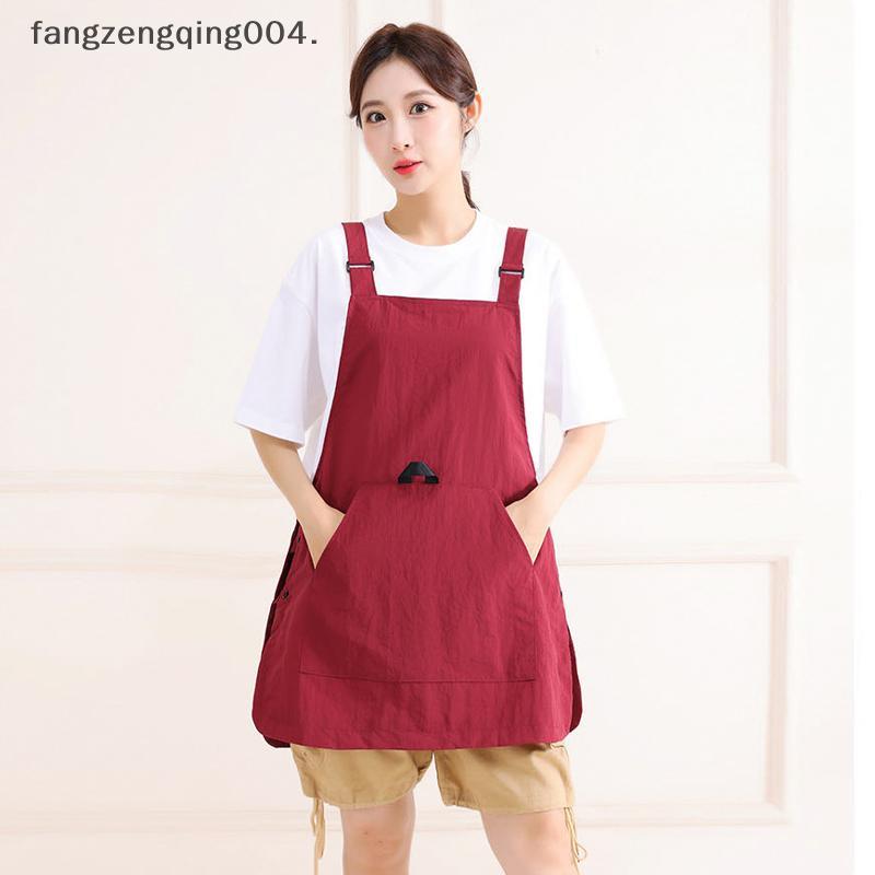 F4TH ผ้ากันเปื้อน Workwear ปรับผ้ากันเปื้อนครัวกันน้ํามันกันน้ําร้านตัดผม Smo Catering Milk Tea Coff