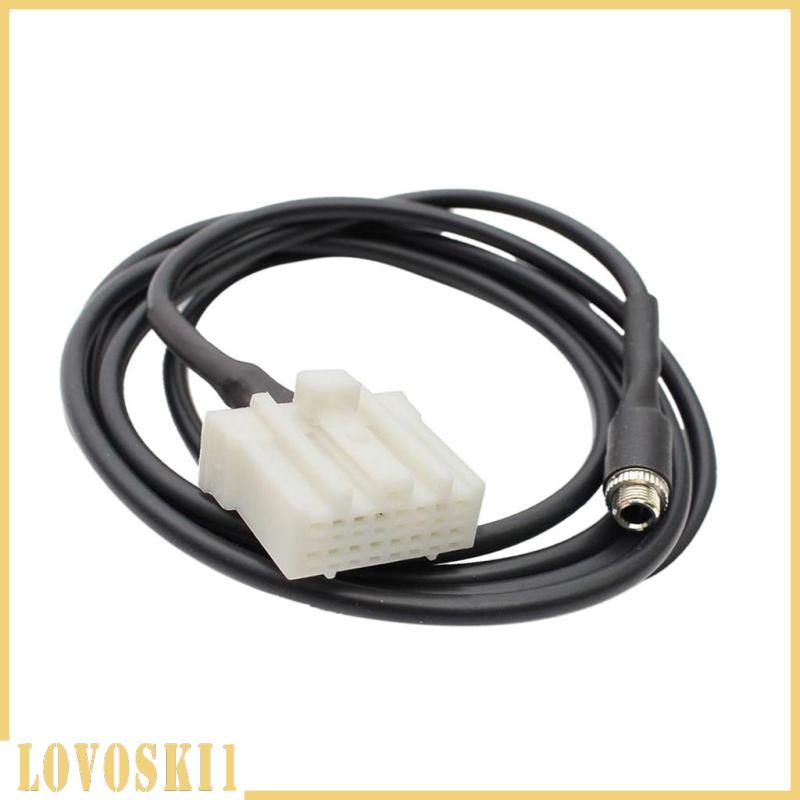[Lovoski1] อินพุต AUX แจ็คหญิง 3.5 มม.สายอะแดปเตอร์เสียงสําหรับ IPod 4 4S 5 5S MP3 ถึง Mazda 2 3 5 6