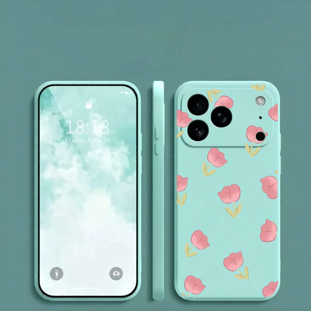 Monochrome Tulip ดอกไม้ขนาดเล็กเคสโทรศัพท์เหมาะสําหรับOPPO Reno 16Pro 15Pro 15 14 13Pro 13 11Pro 10P