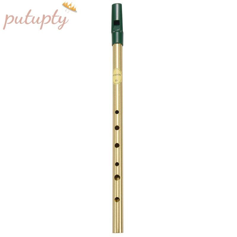 Brass Irish Whistle Flute Clarinet Tin Clarinet D Metal Flute Musical Instrument Beginner Essentials