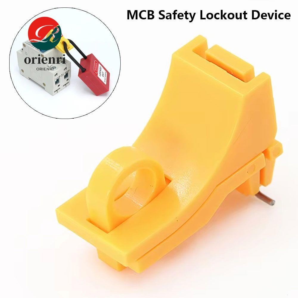 ORIENRI 1 ชิ้น Circuit Breaker Lockout อุปกรณ์, ไนลอนขนาดกะทัดรัดการออกแบบกลไก MCB ความปลอดภัย Locko