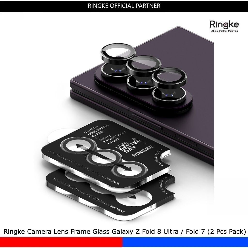 Ringke กรอบเลนส์กล้อง Galaxy Z Fold 8 Ultra / Z Fold 7 (แพ็ค 2 ชิ้น)