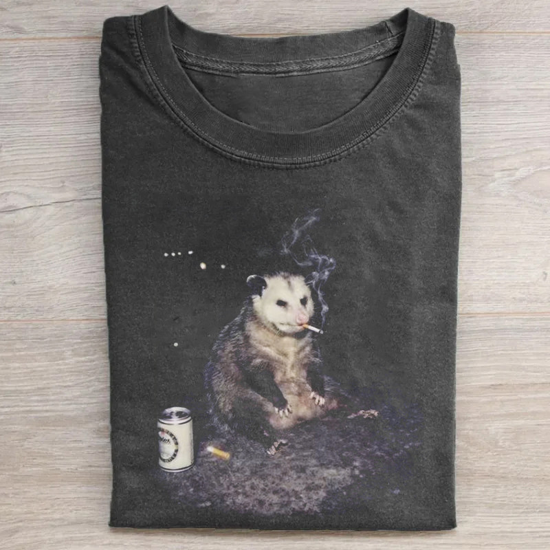 เสื้อยืด Smoking Possum Meme