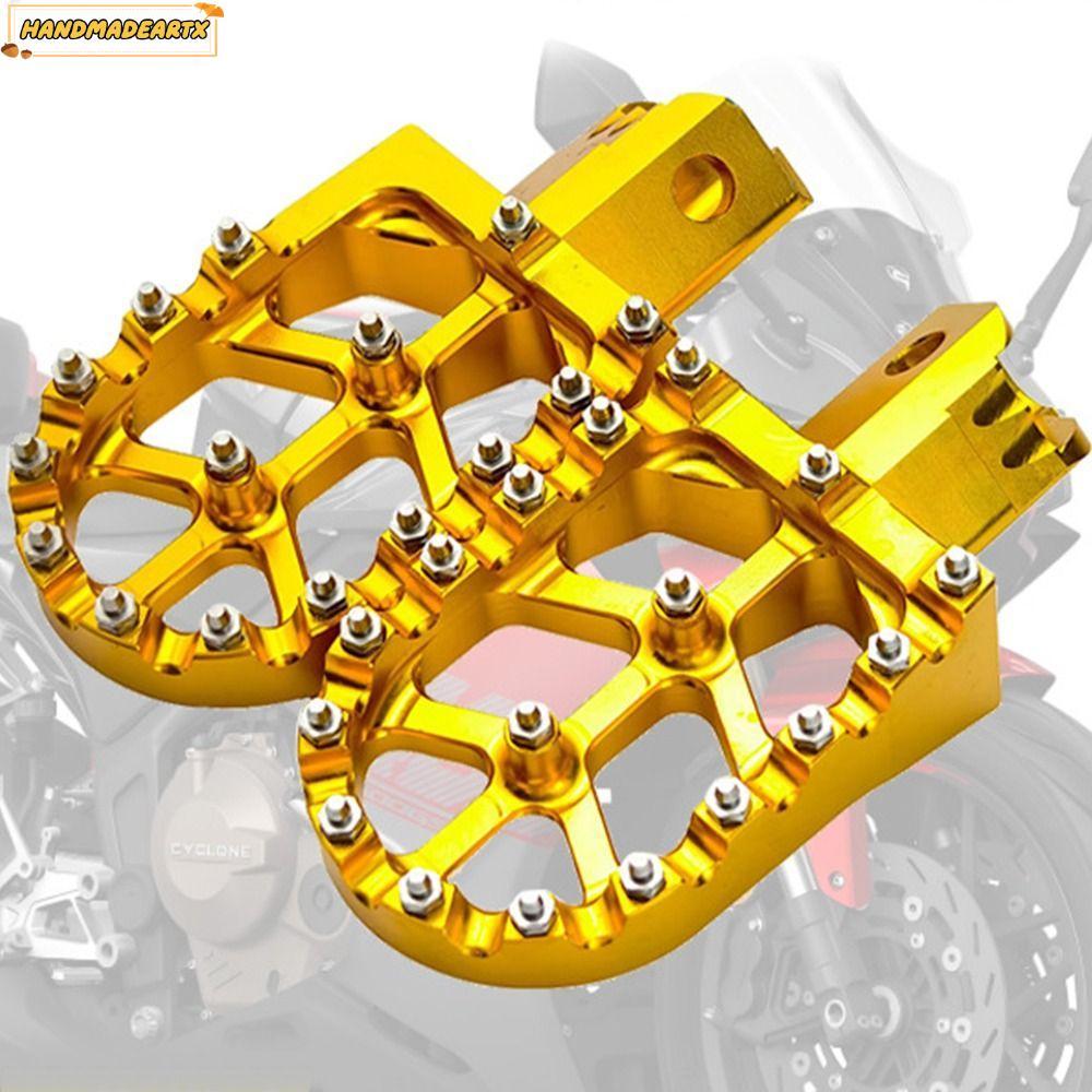 HANDMADEARTX หมุดเท้าจักรยานสกปรก CNC|ทนทาน Footpegs Rest, Hot Rest Pedal CNC สําหรับ MX 650 500 MX6
