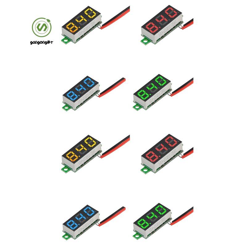 [gangong1kr]โวลต์มิเตอร์ DC สองสาย DC4.5V-30.0V จอแสดงผลดิจิตอลโวลต์มิเตอร์ LED Digital Voltmeter
