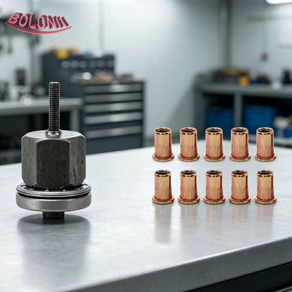 BO Rivet Nut เครื่องมือ, หัว Rivet Nut เกลียวเกลียวใส่เครื่องมือ, Rivet Nut ชุดผสมเหล็กคาร์บอนคู่มือ
