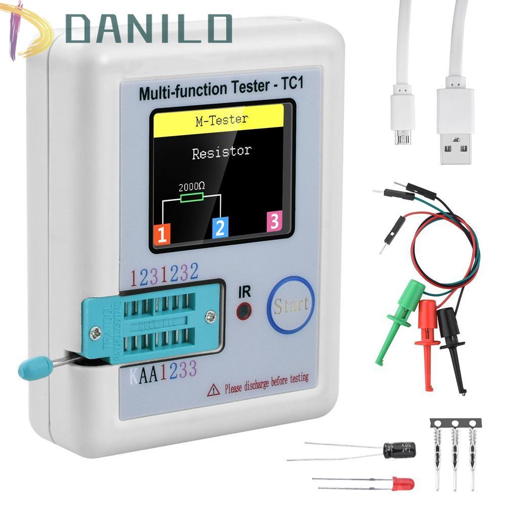 DANILO เครื่องวัดความต้านทาน Backlight LCD 1.8TFT LCR-TC1 ตัวเก็บประจุไดโอดไตรโอด