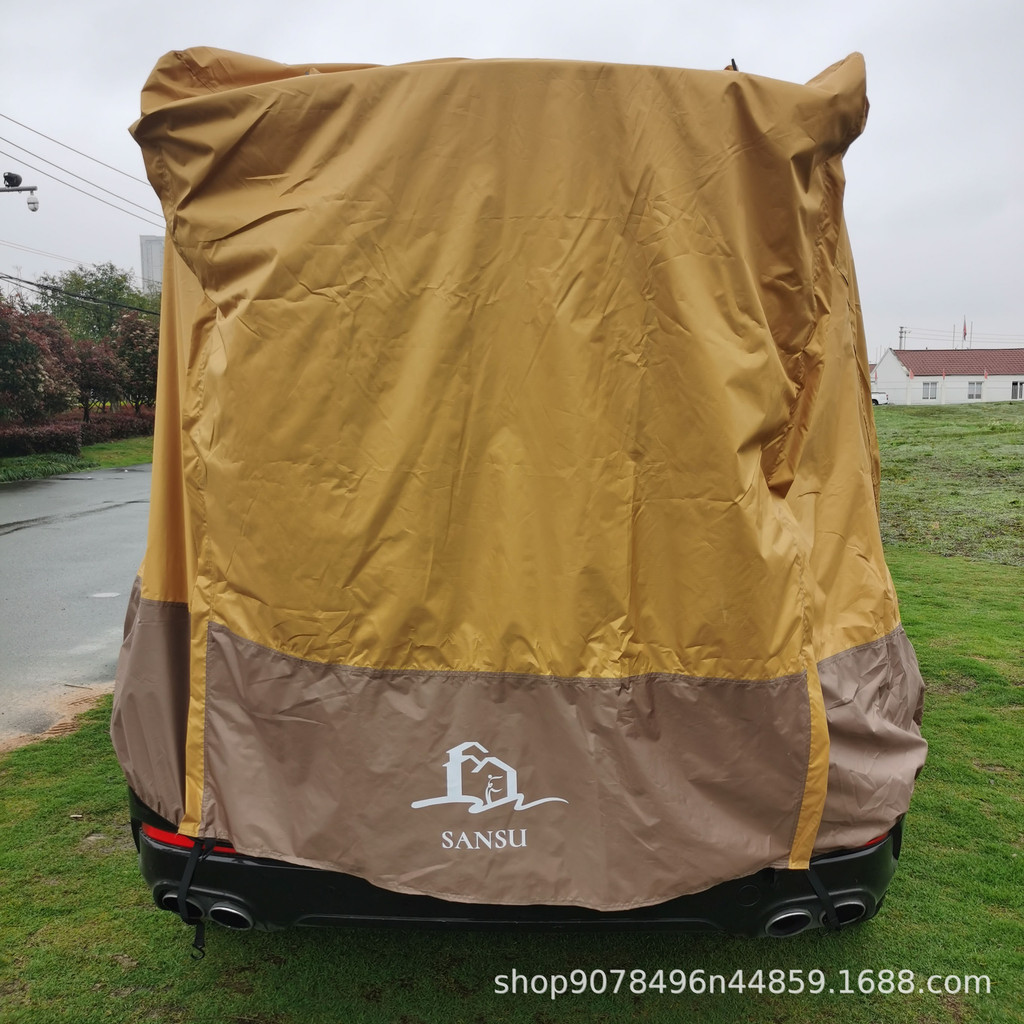 SUV รถด้านหลัง Extension Sunshade เต็นท์ขับรถทัวร์กลางแจ้ง Camping Trunk Camping Canopy Two-in-One