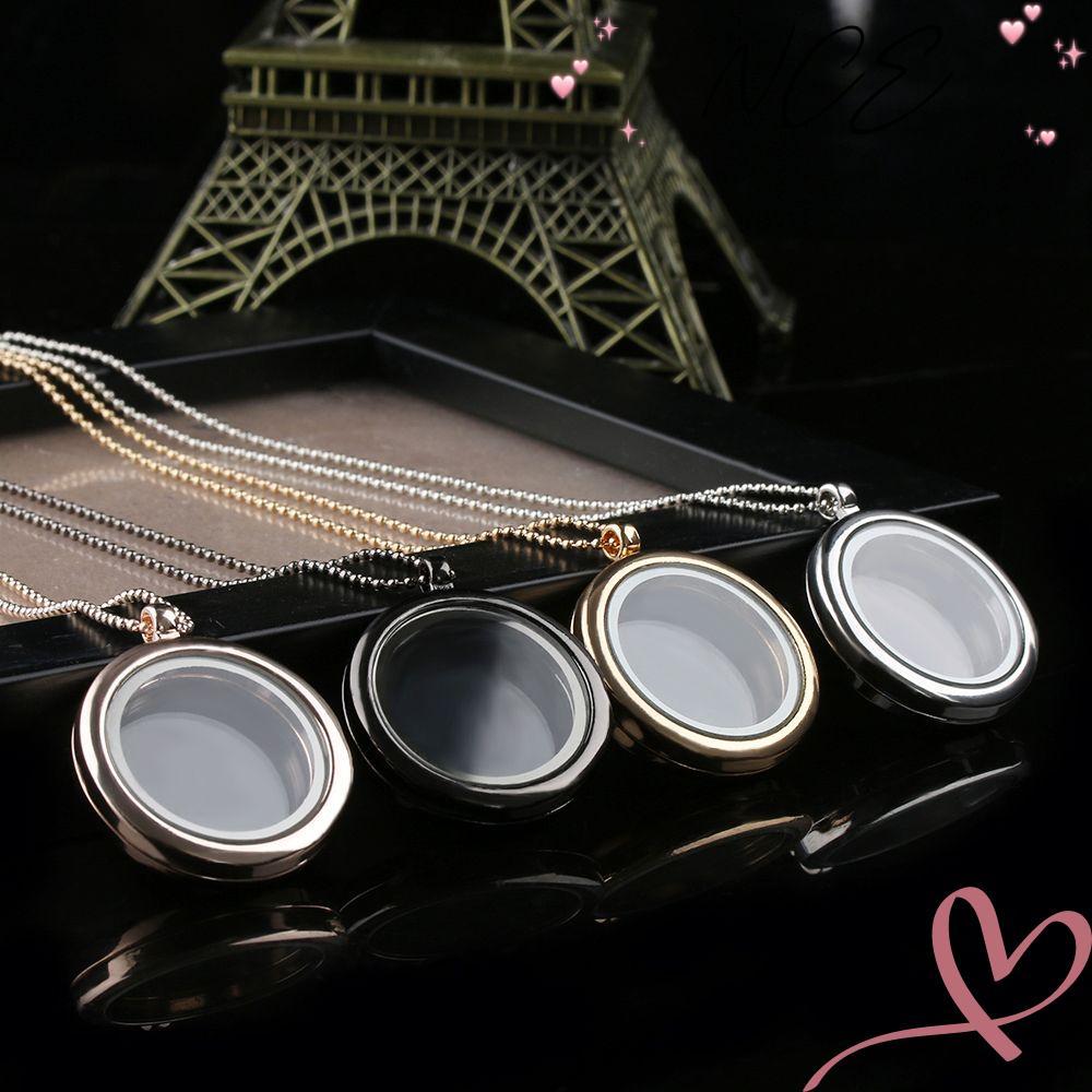 NCE Locket จี้สร้อยคอแฟชั่น DIY ผู้หญิงลอยเครื่องประดับ