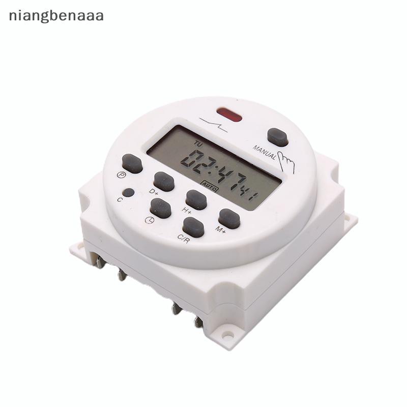 (niangbenaaa) CN101A 12V 24V 110V 240V Digital LCD Power Timer Switch รีเลย์ใหม่