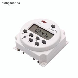 (niangbenaaa) CN101A 12V 24V 110V 240V Digital LCD Power Timer Switch รีเลย์ใหม่