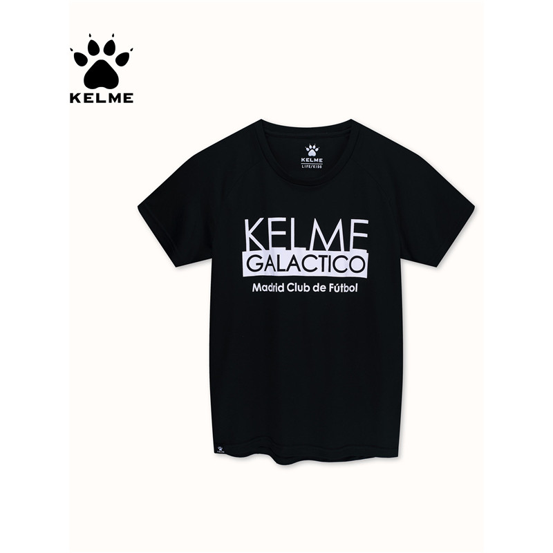 KELME KIDS KELME KIDS เสื้อยืดเด็กเด็กชายแขนสั้นใหม่บางฤดูร้อนครึ่งแขน Hood