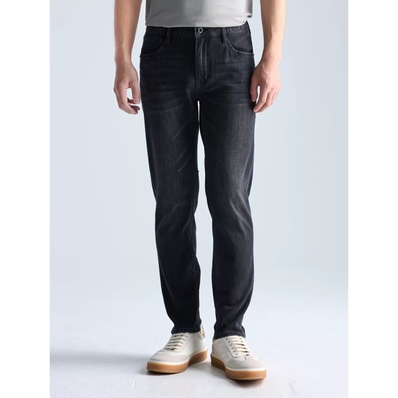 A5CNZ10201 Lijia ฤดูใบไม้ผลิแฟชั่นสบาย Slim-fit Commuter Micro-elastic กลางเอวผอมข้อเท้ายาว