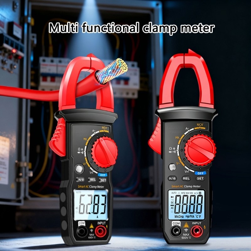 Musc Portable Digital Clamp Tester Multimeter สําหรับการวินิจฉัยเครื่องใช้ไฟฟ้าและวงจร