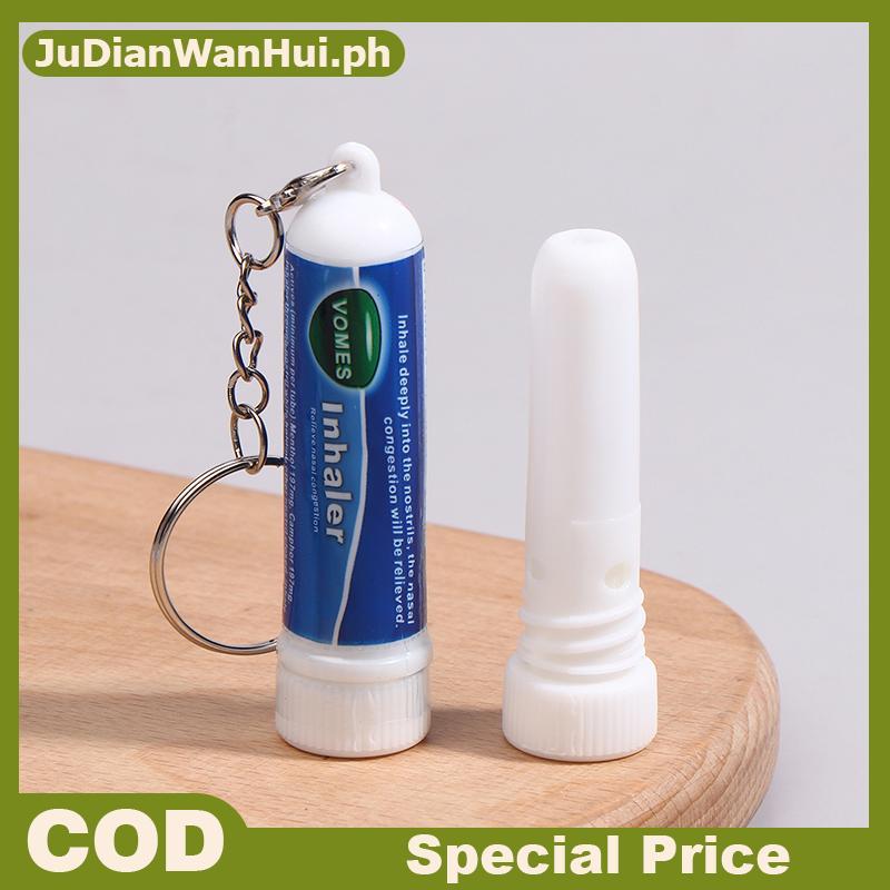 JuDianWanHuileu 5 ชิ้นจมูก Sti พวงกุญแจ Boosts Focus Inhaler หลอด Cooling Nasal Inhaler Aromatherapy