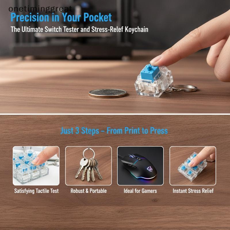 Onetiminggreat Cliy 3 Pin Blue Mechanical Keyboard Switches 50PCS MXpatible สําหรับ Custom Keyboard 