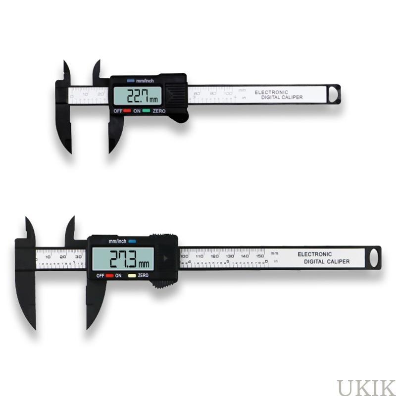 UKIK Digital Caliper Electronic Digital Vernier Calipers 6 นิ้ว 0- 100 150 มม. 1 5V