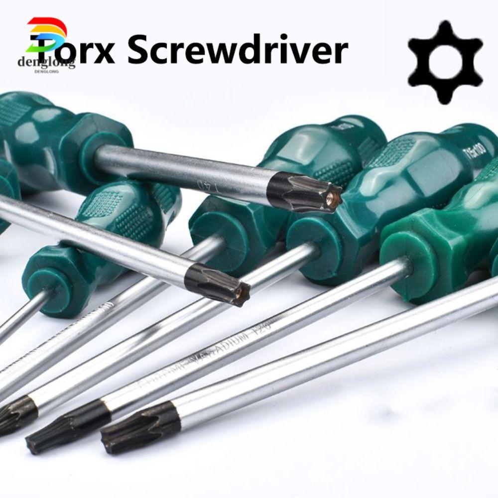 DENGLONG Torx ไขควง, T15 T20 T25 T30 พร้อมไขควงหกเหลี่ยมรู, ซ่อมบ้านคุณภาพสูงเครื่องมือไขควงอัลเลน