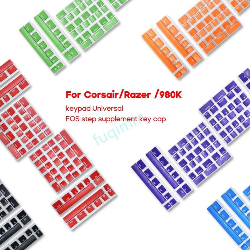 FQMM PBTs พุดดิ้ง Keycaps 6U 6 5U Spacebars Keycap Double Shot สําหรับ K65