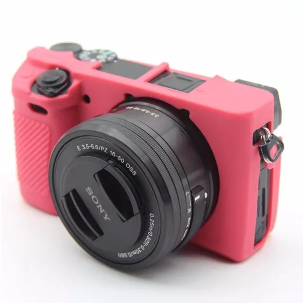 กล้อง เคสซิลิโคนยางนุ่มสําหรับ Sony A6500 A6400 A6300 A6100 Body Cover Skin